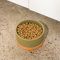 Corky Ceramic Dog Bowl