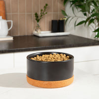 Corky Ceramic Dog Bowl