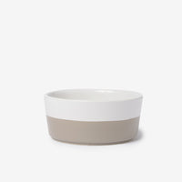 Dipper Ceramic Dog Bowl Light Grey - Waggo