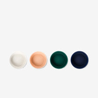 Ripple Ceramic Dog Bowl White - Waggo