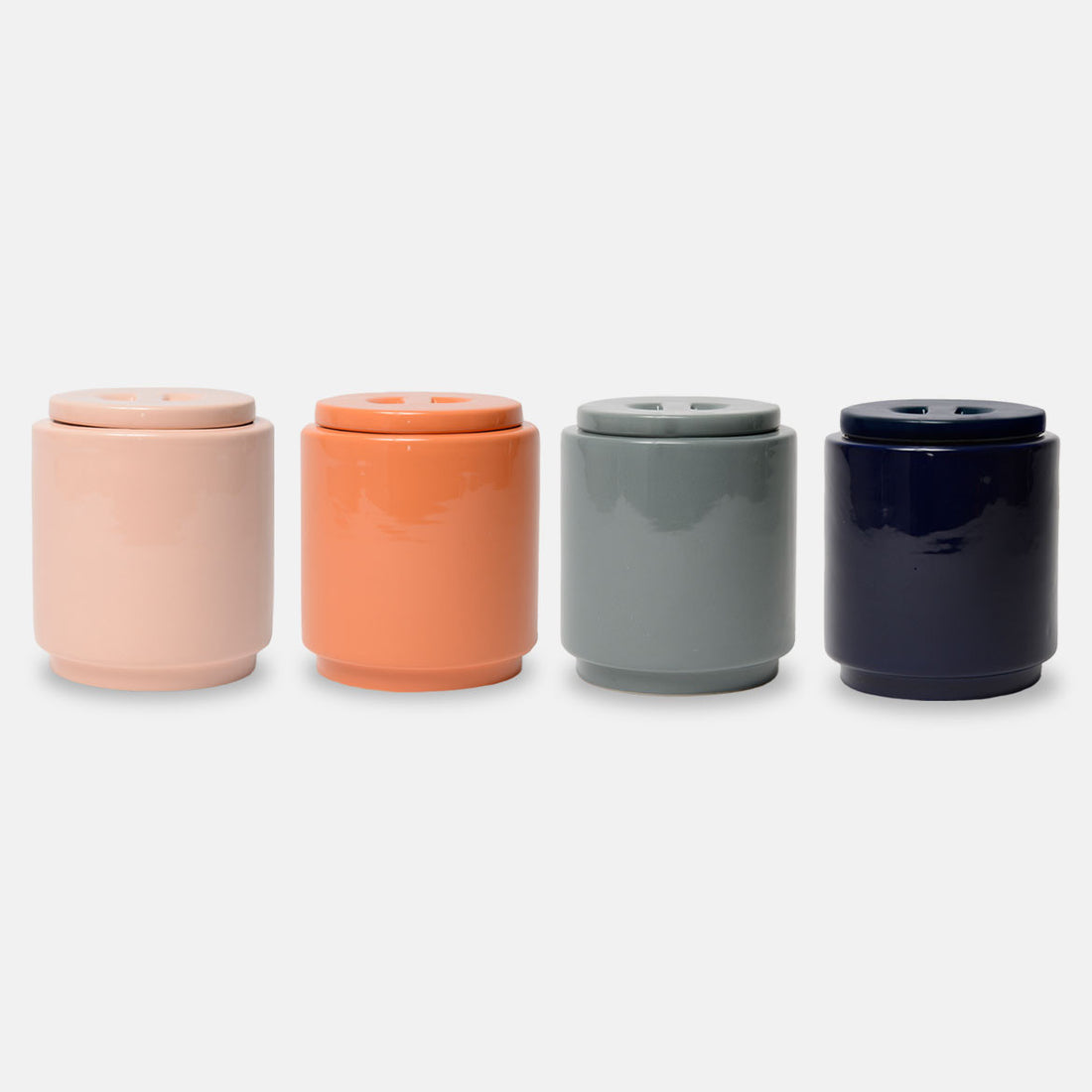 Gloss Ceramic Dog Treat Jar Rust - Waggo