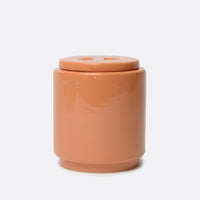 Gloss Ceramic Dog Treat Jar Rust - Waggo