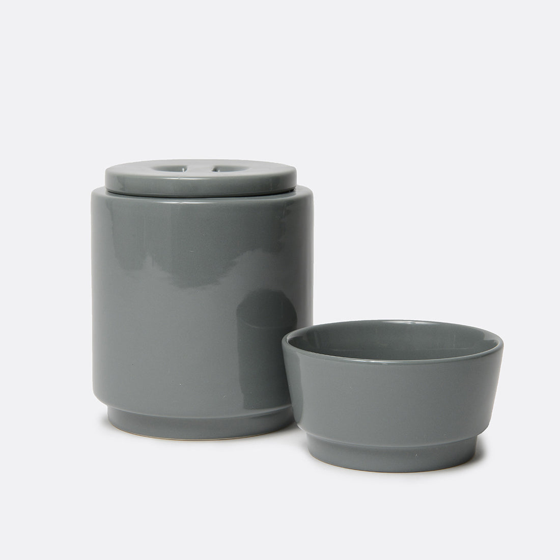 Gloss Ceramic Dog Treat Jar Rust - Waggo