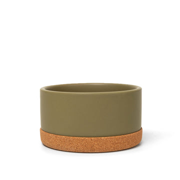 Corky Ceramic Dog Bowl