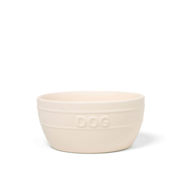 Farmhouse Ceramic Dog Bowl