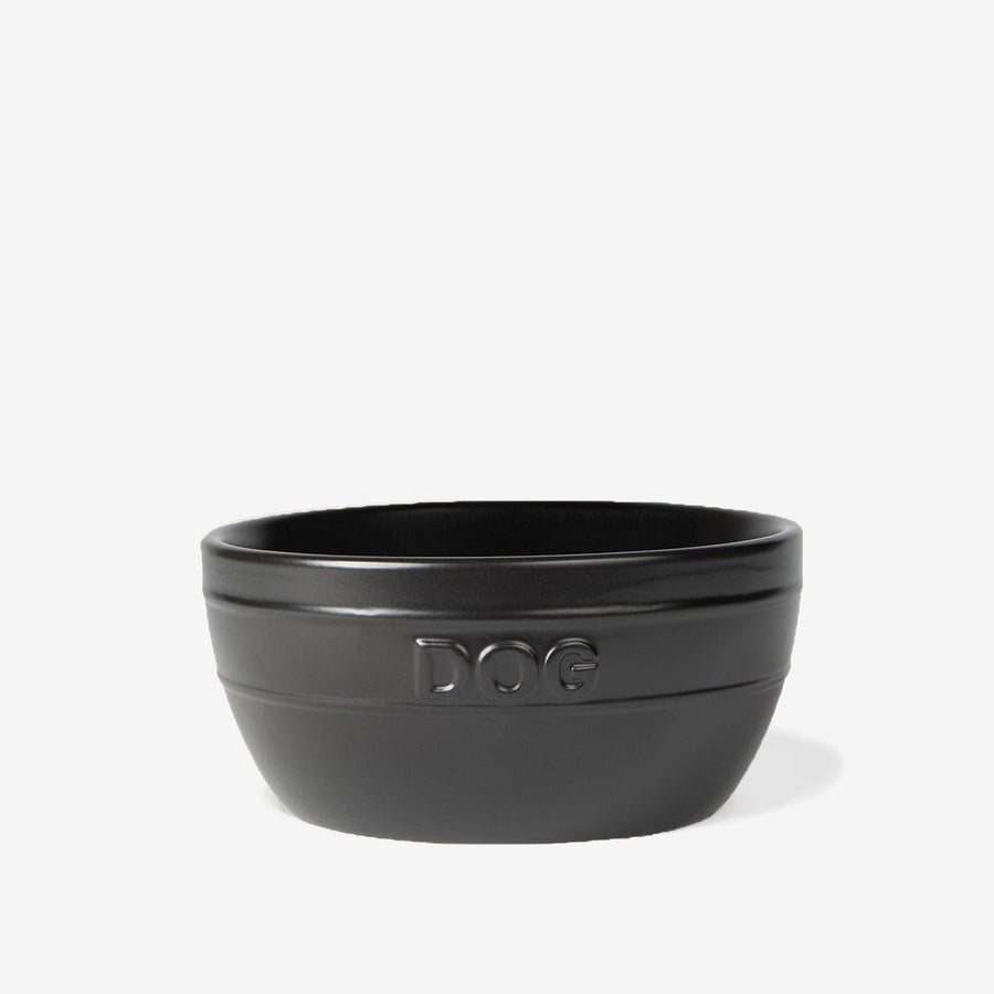 Farmhouse Ceramic Dog Bowl