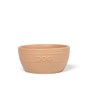 Farmhouse Ceramic Dog Bowl