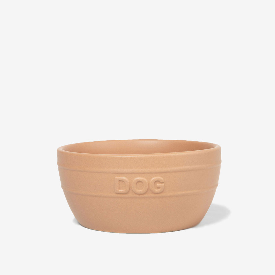 Farmhouse Ceramic Dog Bowl