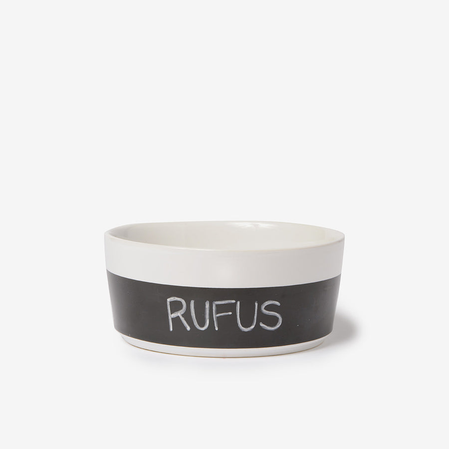 Chalkboard Ceramic Dog Bowl - Waggo 