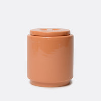 Gloss Ceramic Dog Treat Jar Rust - Waggo 